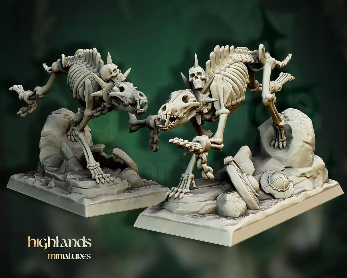 Skeleton Direwolves