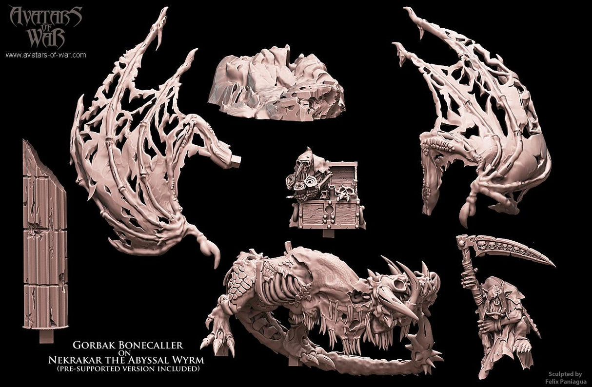 Orc Necromancer on Abyssal Wyrm