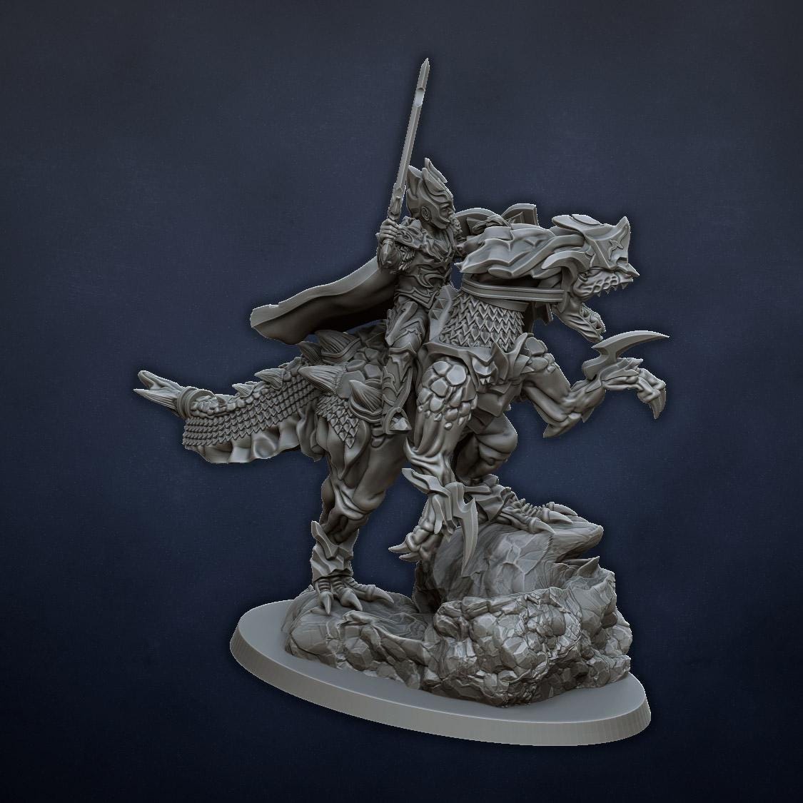 Dread Elves Noble on Raptor