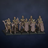 Ancient Skeleton with Spears