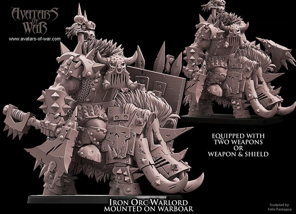 Iron Orc Warlord on Boar