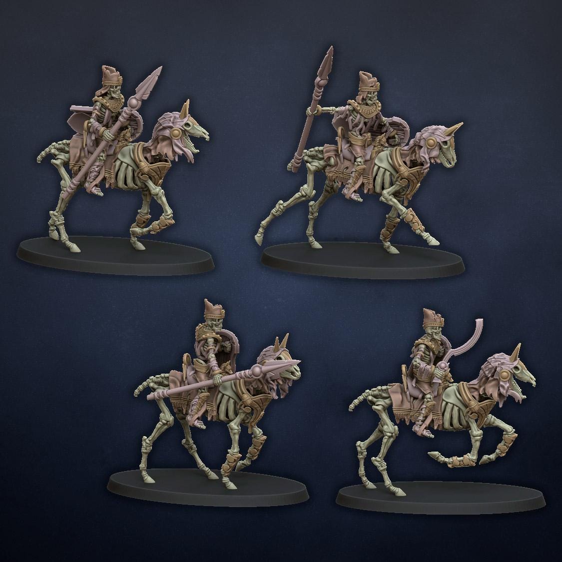 Ancient Skeletal Cavalry with Spears