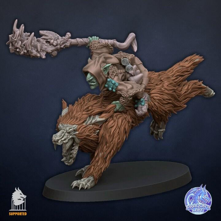 Goblin Witch on Wolf
