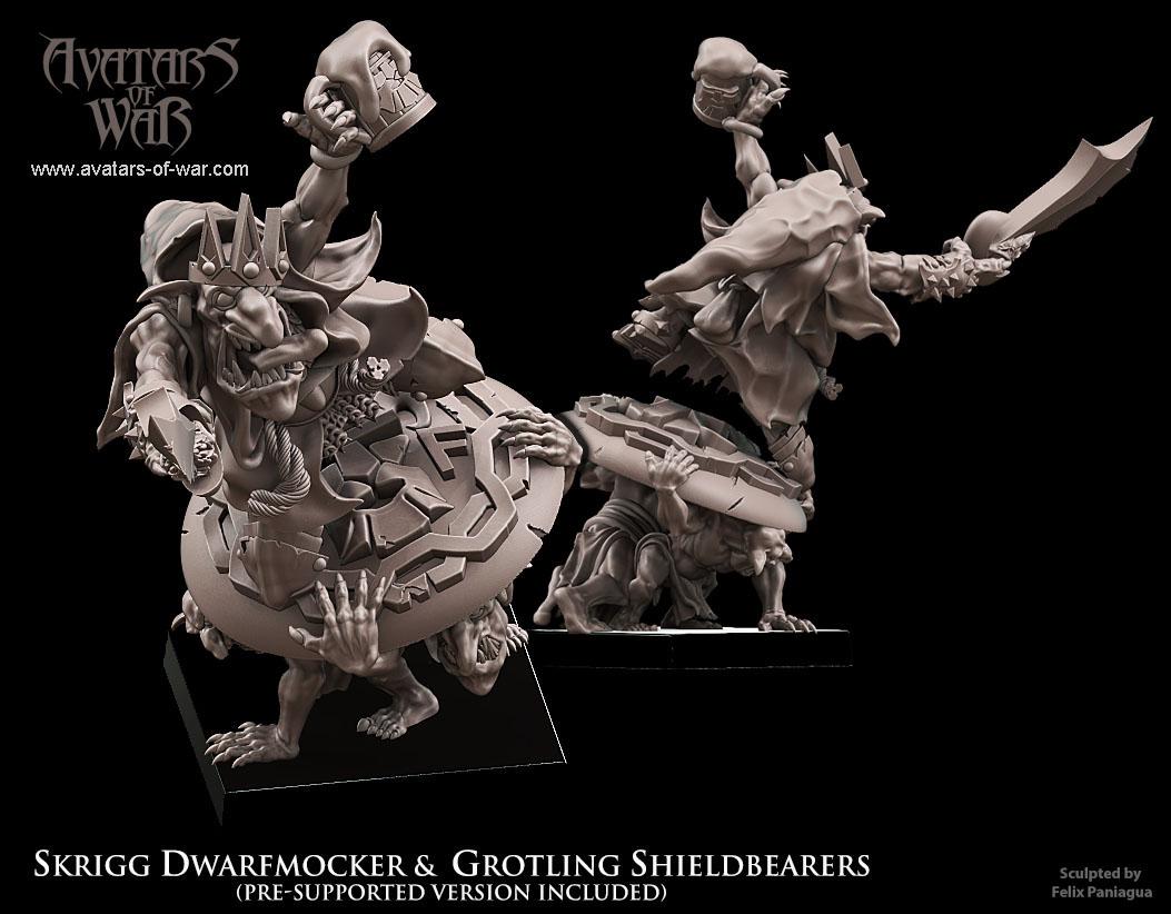 Goblin King Dwarfmocker  Shieldbearers