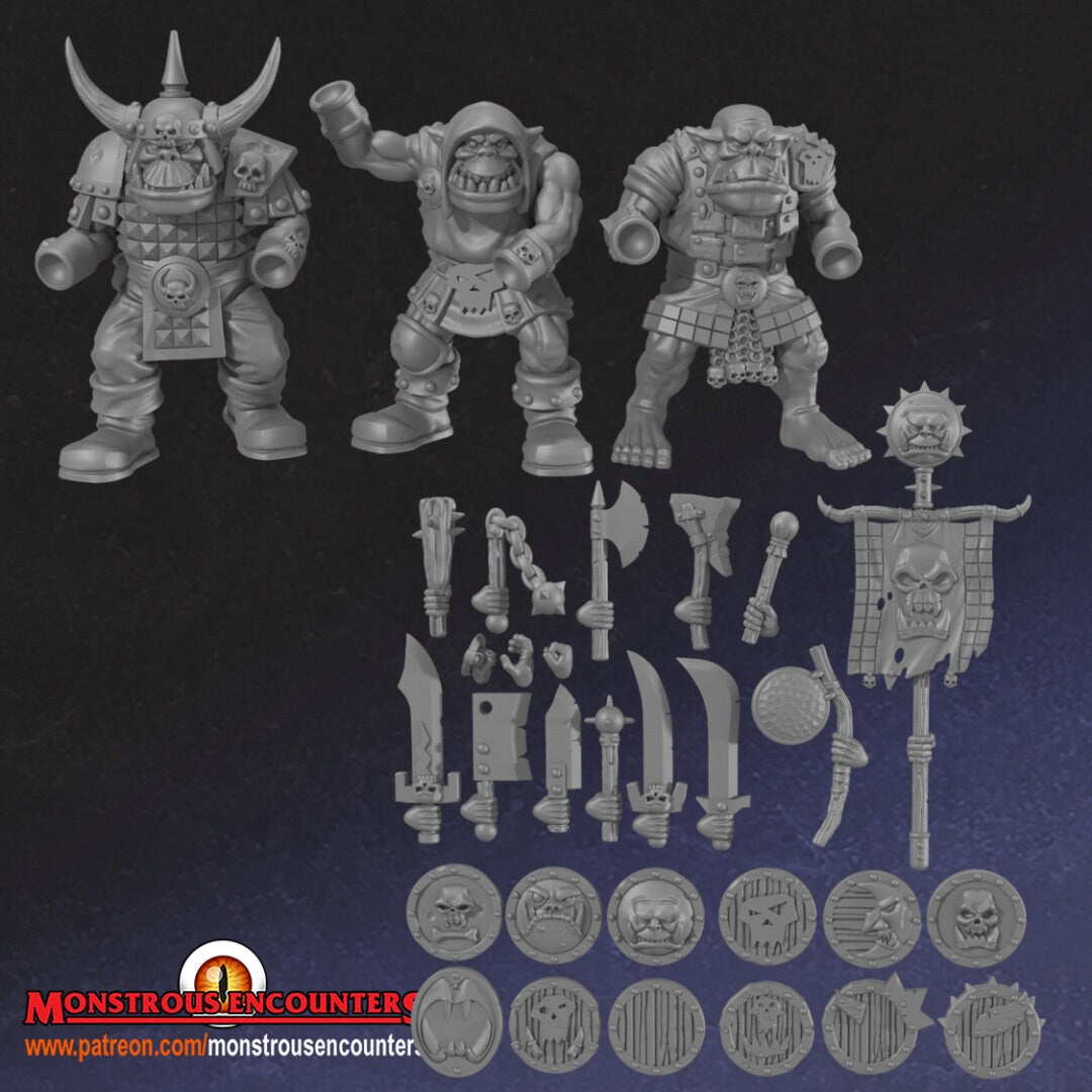 Orcs with Hand Weapon  Shield