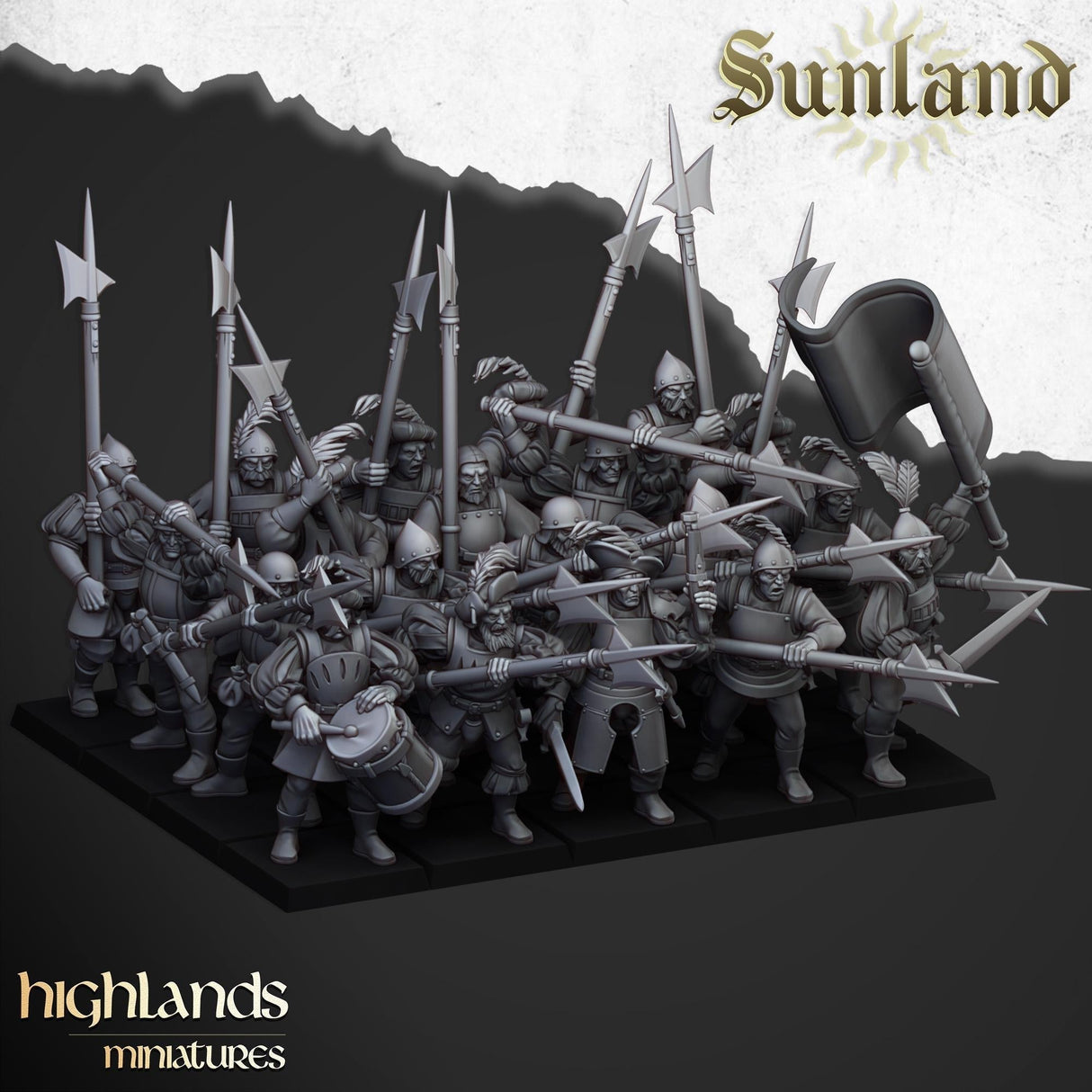Sunland Imperial Troops with Halberds V2