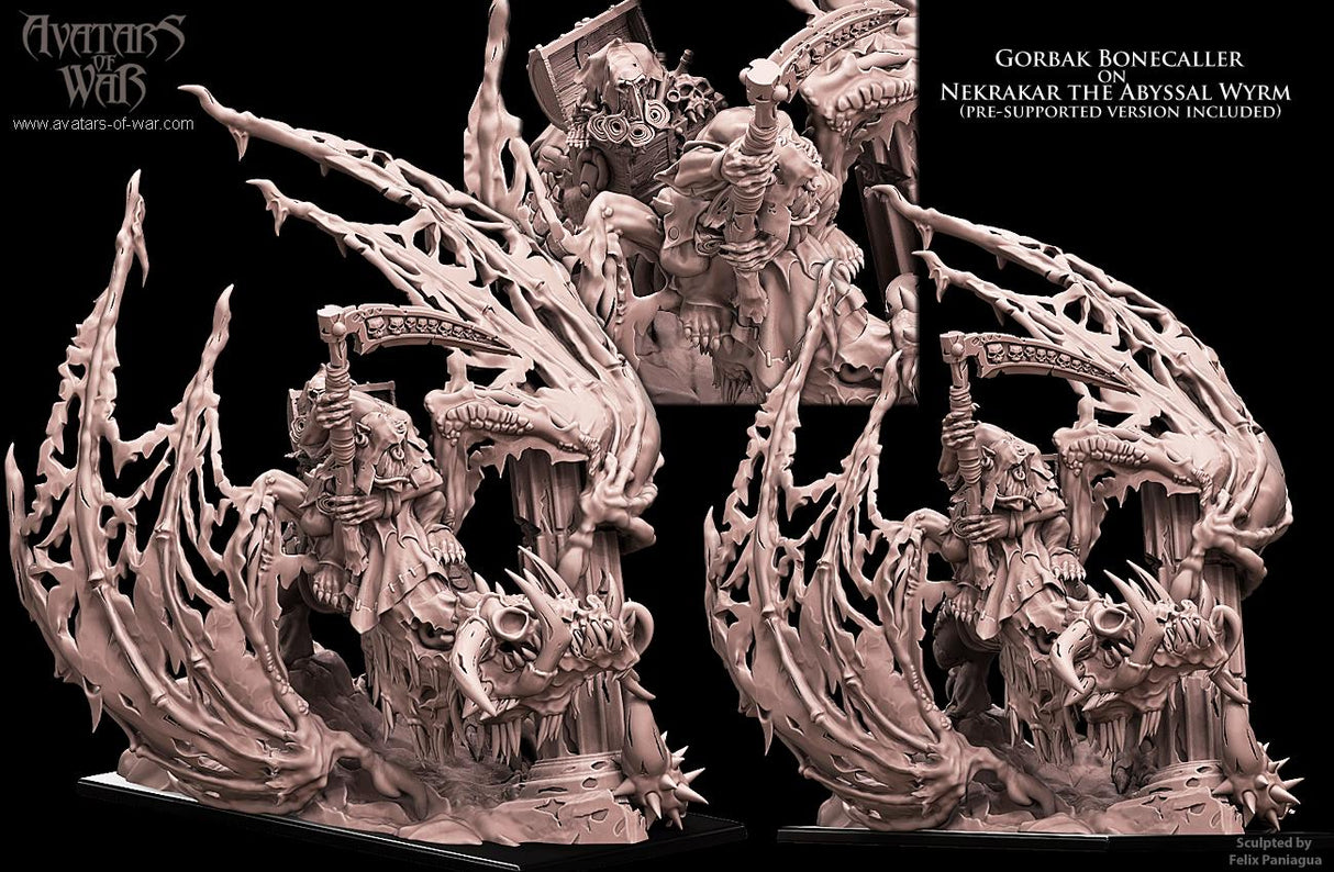 Orc Necromancer on Abyssal Wyrm
