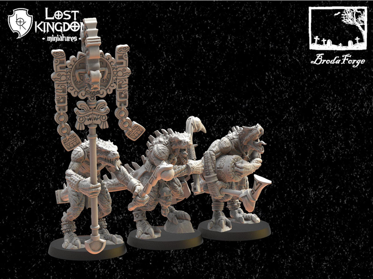 Ezocamatl Command Group Lost Kingdom Miniatures