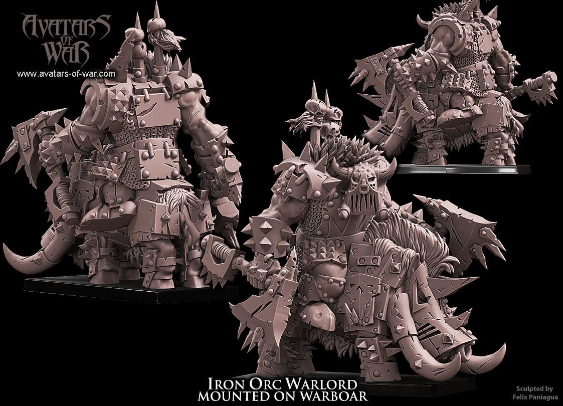 Iron Orc Warlord on Boar