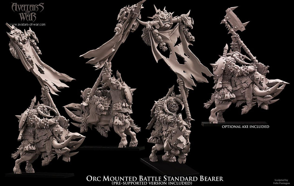 Orc-Mounted Battle Standard Bearer