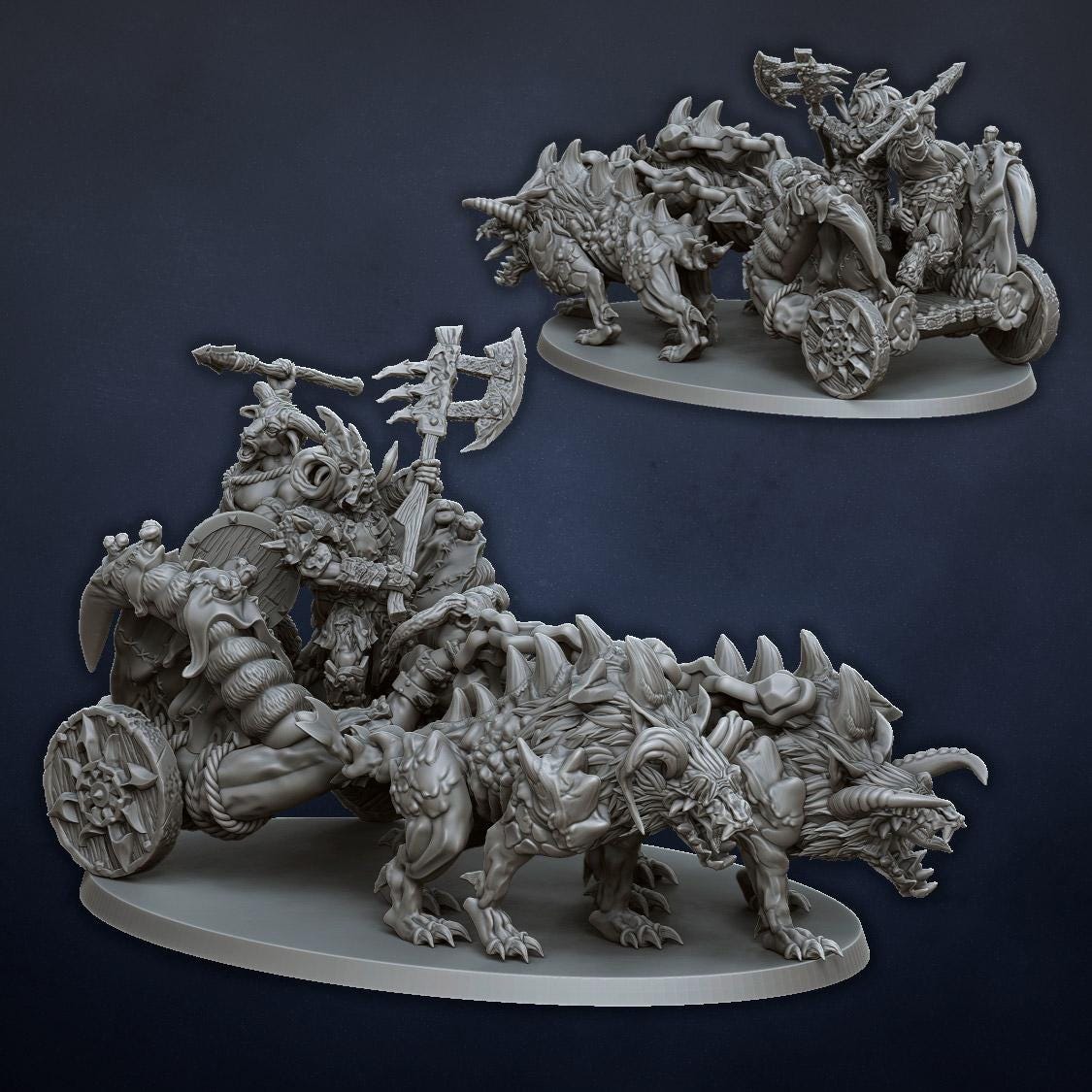 Beast Herds Raiding Chariot