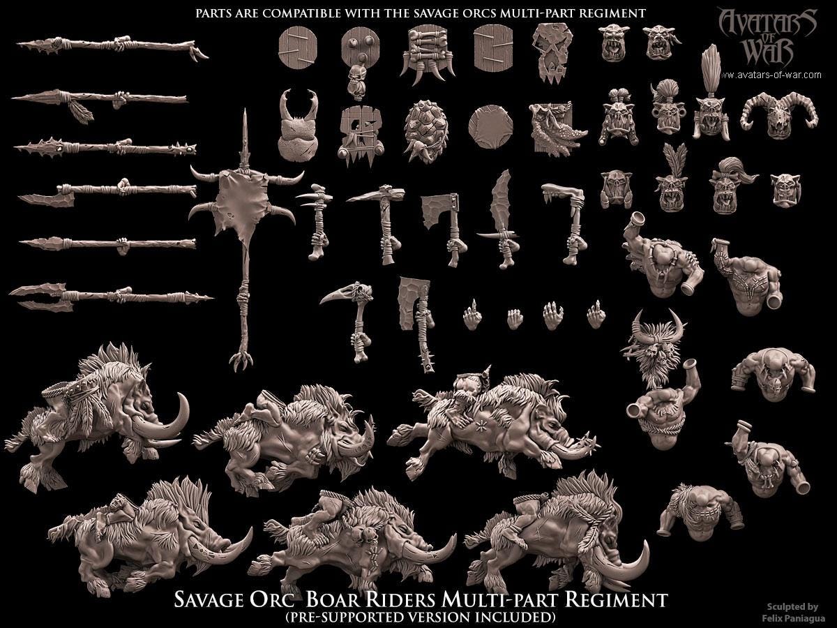 Savage Orc Boar Riders