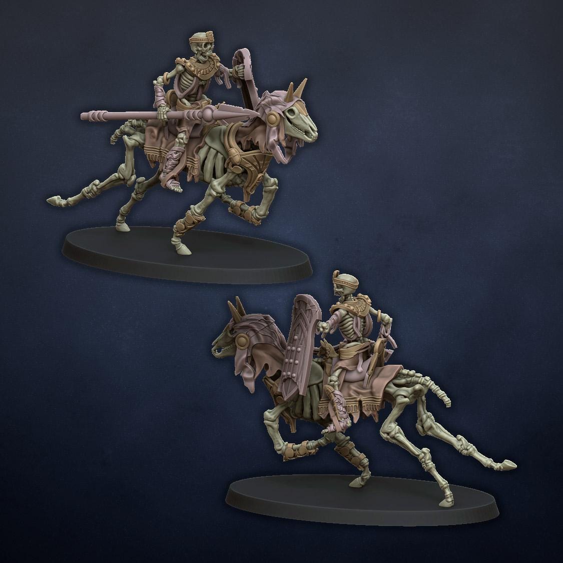 Ancient Skeletal Cavalry with Spears
