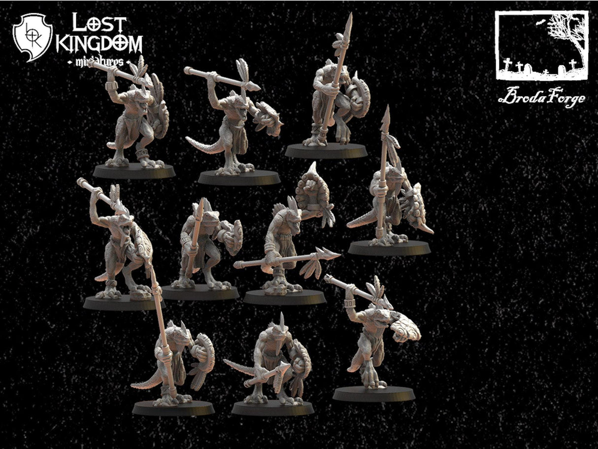 Cuetzpalli Regiment with Spears - Lost Kingdom Miniatures