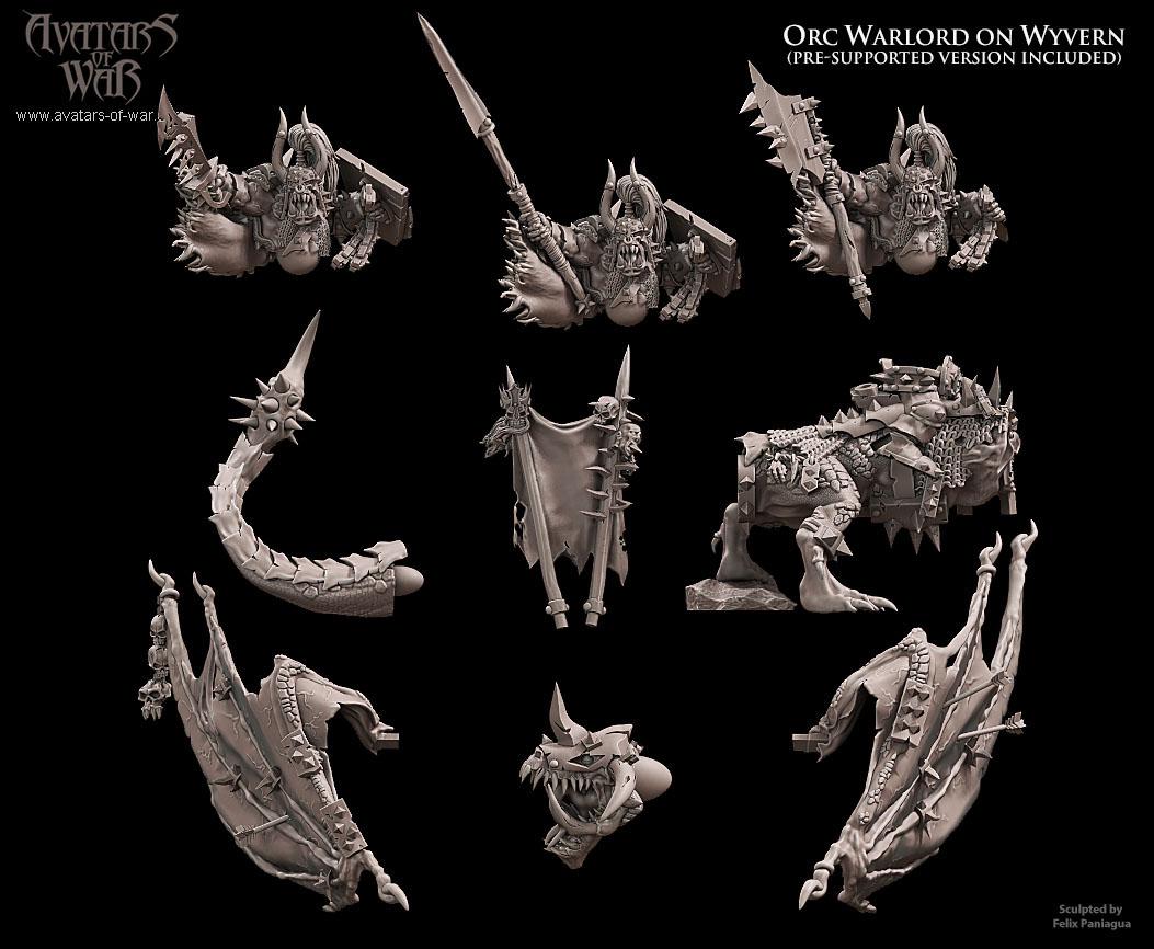 Orc Warlord on Wyvern