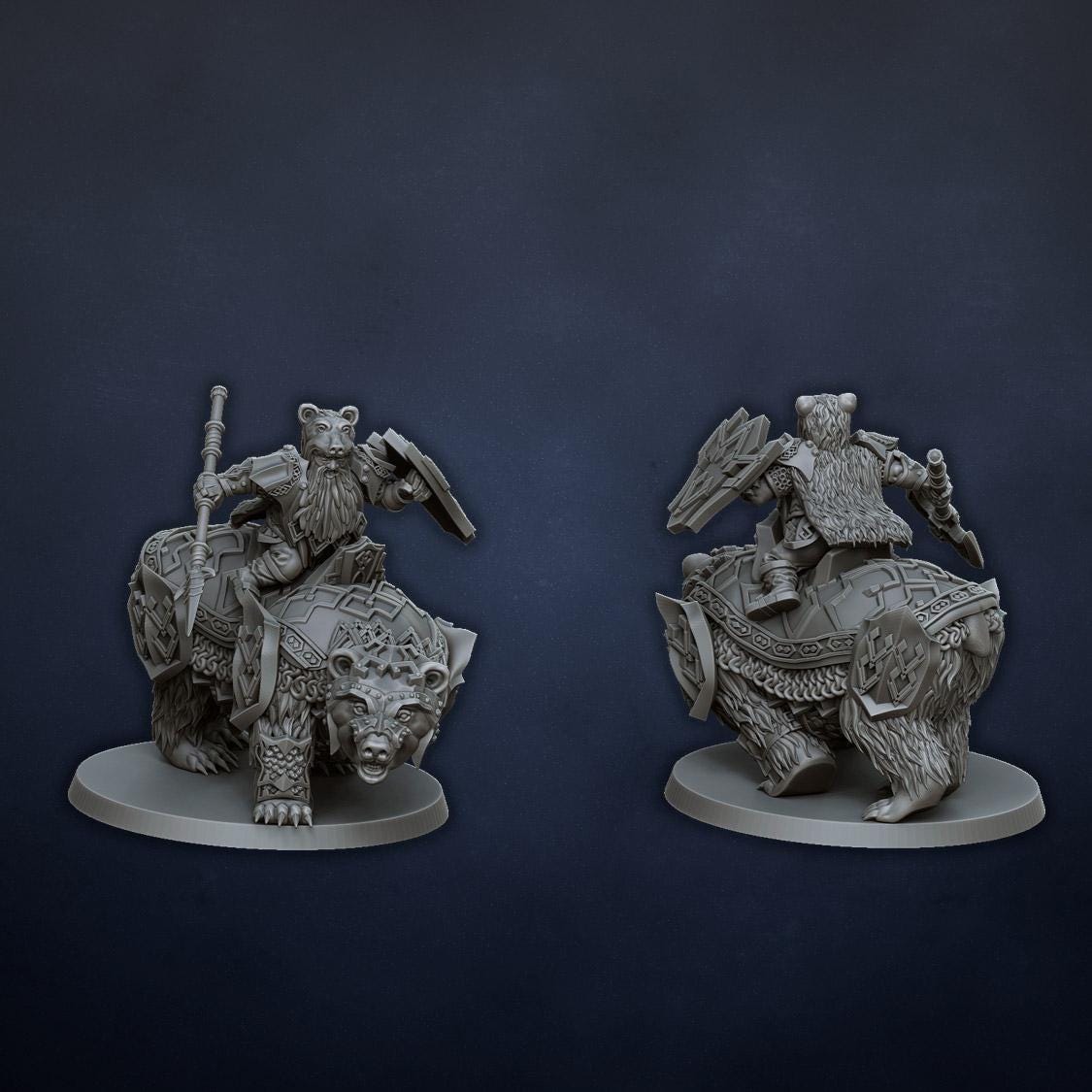 Dwarf Bear Riders