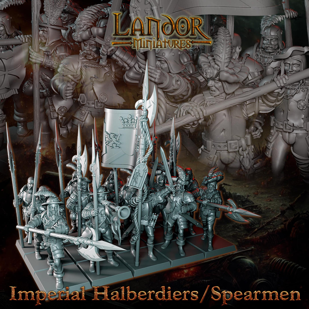 Imperial Troops with Halberds