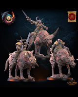 Lost Kingdom Gluttony Warriors Knights on Rotten Wolves