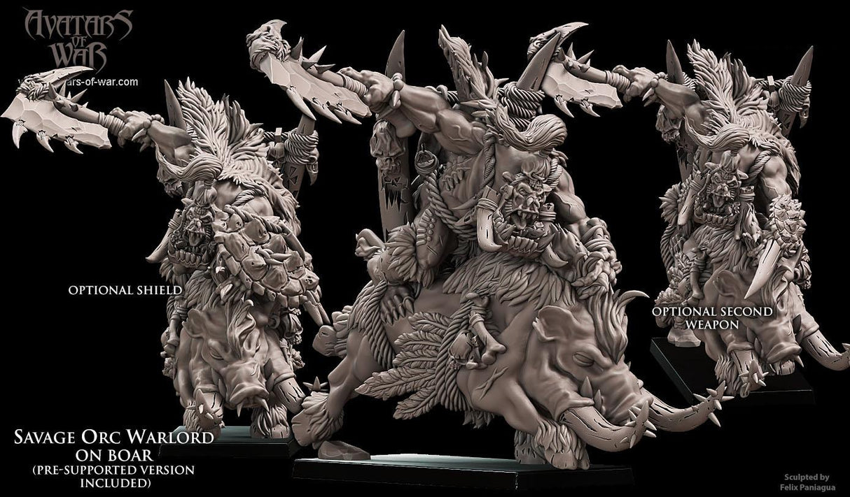 Savage Orc Warlord on Boar