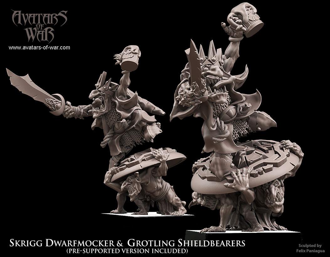 Goblin King Dwarfmocker  Shieldbearers