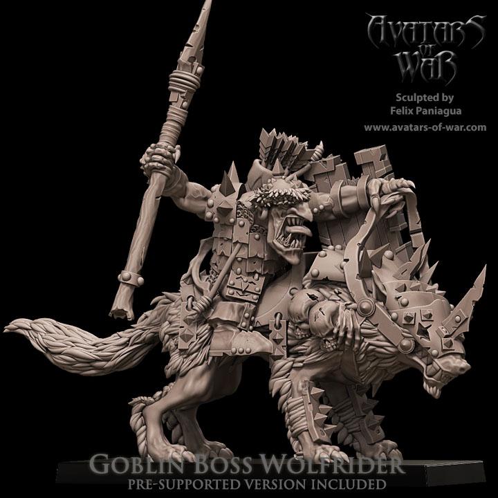Goblin Boss Wolfrider