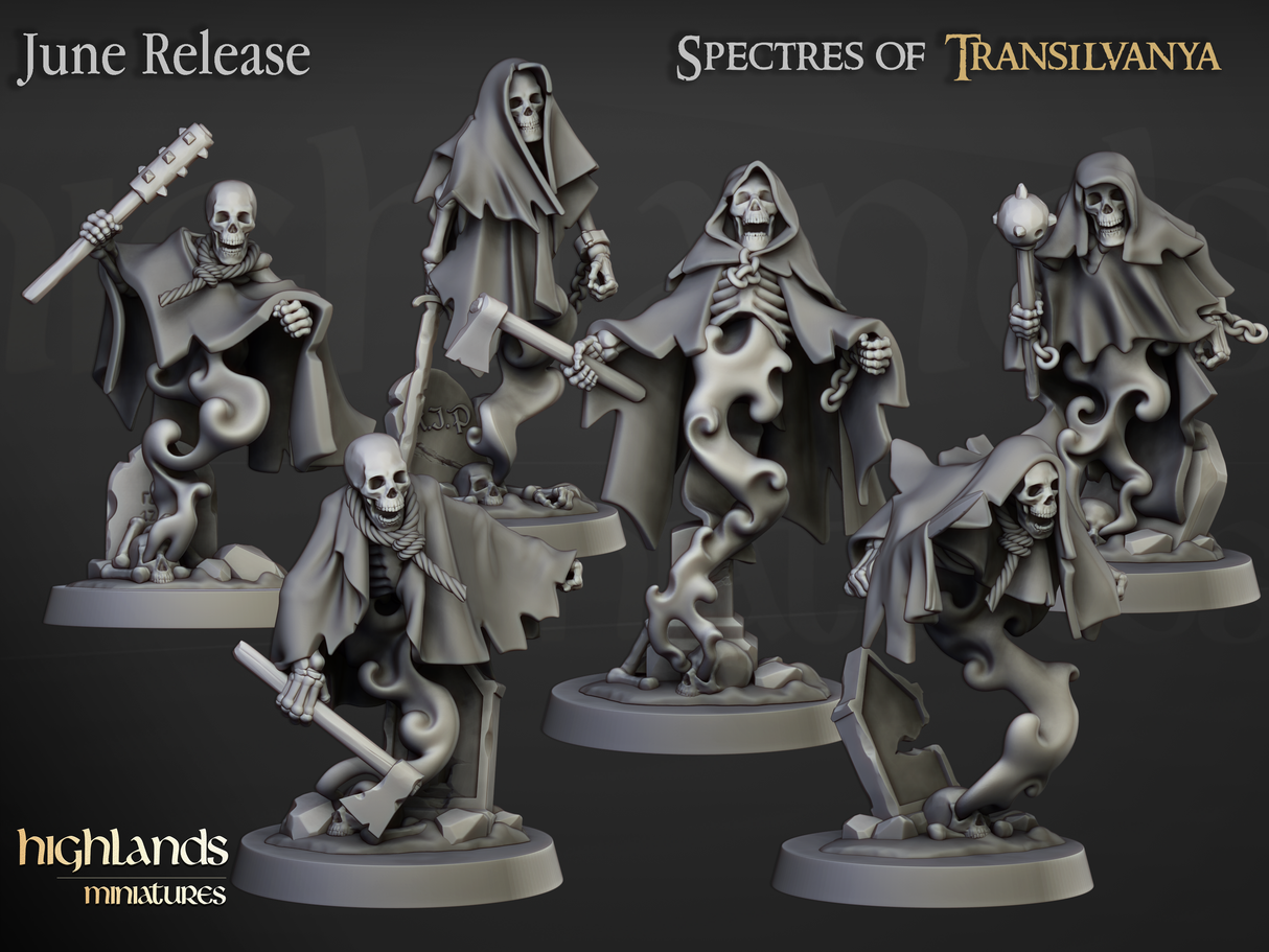 Highlands Miniatures Crypt Ghosts