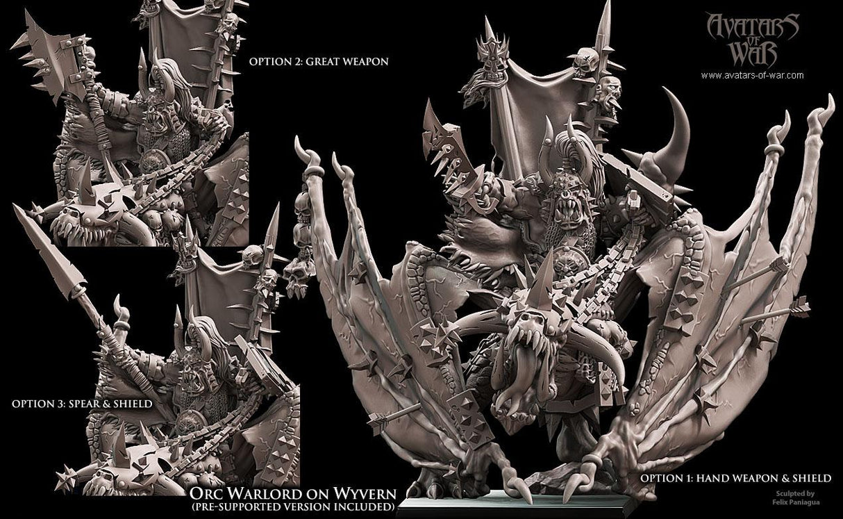 Orc Warlord on Wyvern