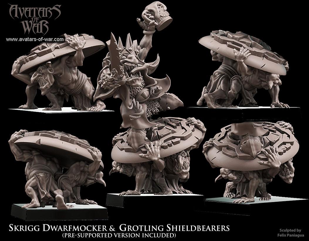 Goblin King Dwarfmocker  Shieldbearers