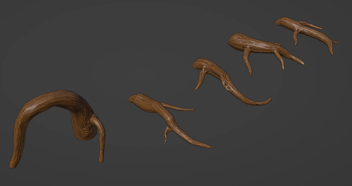 Tree Roots, Stumps, Trunks, Branches for basing