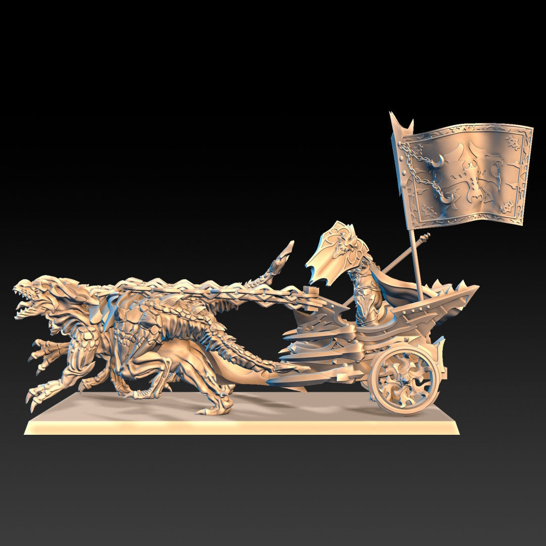 Dread Elves Noble on Raptor Chariot
