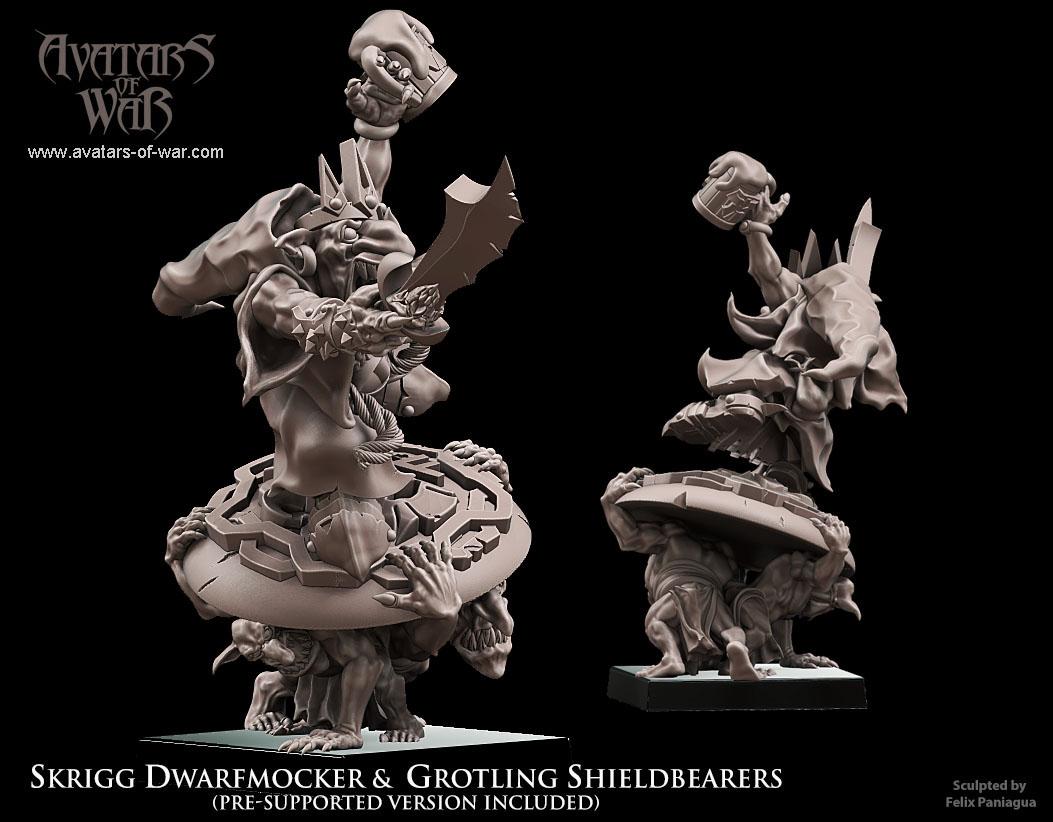 Goblin King Dwarfmocker  Shieldbearers