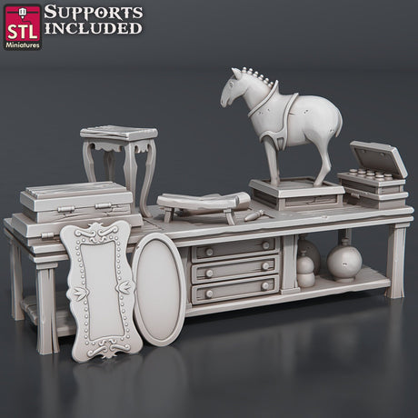 Antique Shop STL Miniatures - BrodaForge