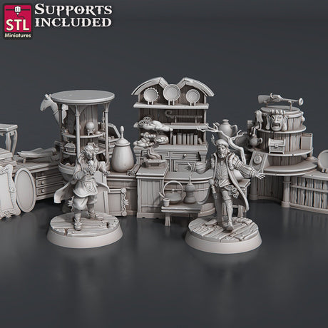 Antique Shop STL Miniatures - BrodaForge