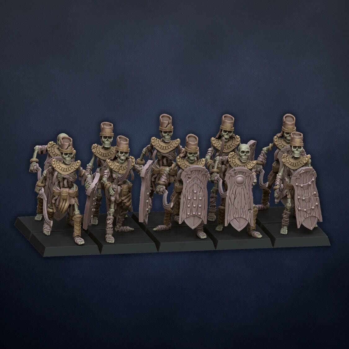 Ancient Skeleton with Hand Weapon