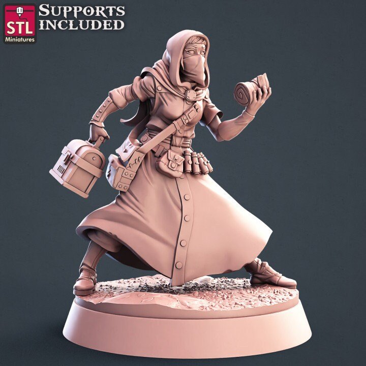 Battlefield Medic STL Miniatures - BrodaForge