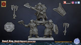 Miniatures Dwarf King and Shieldbearers