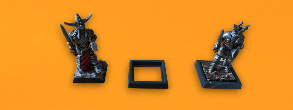 Square Rectangle Base Adapters for Fantasy Wargames