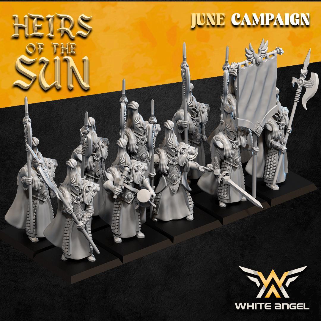 Lion Guards with Halberds