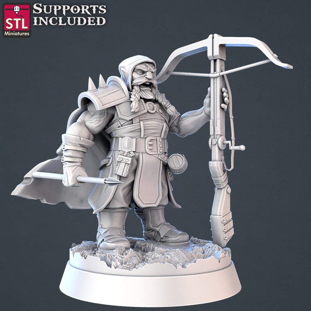 Dragon Hunter STL Miniatures - BrodaForge