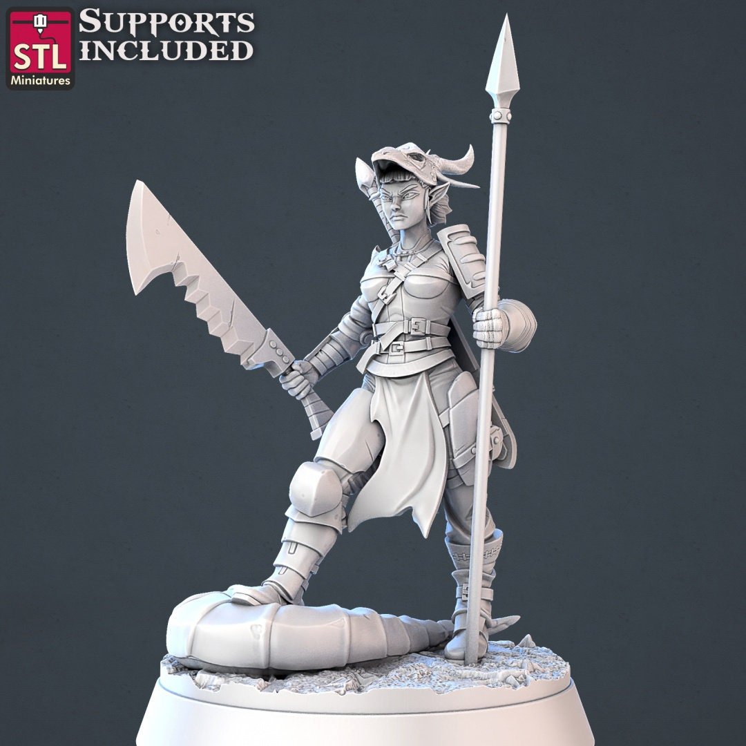 Dragon Hunter STL Miniatures - BrodaForge