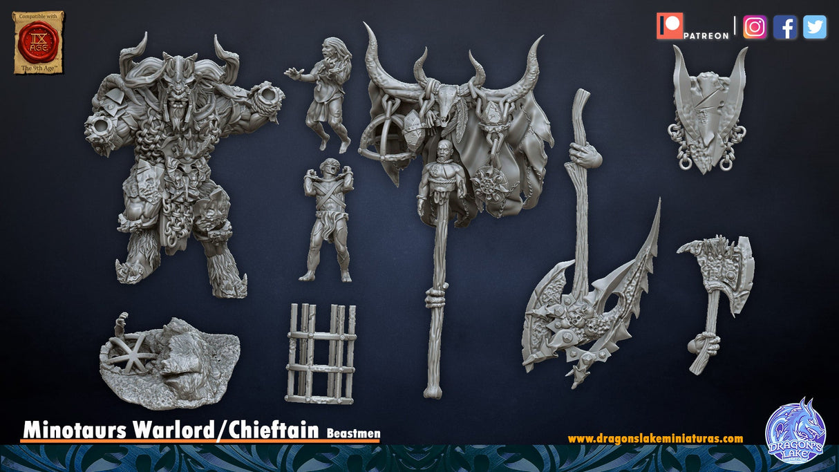 DragonsLake Beast Herds Minotaur Chieftain - BrodaForge