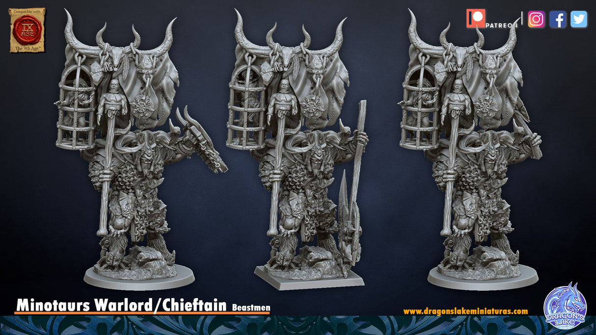 DragonsLake Beast Herds Minotaur Chieftain - BrodaForge