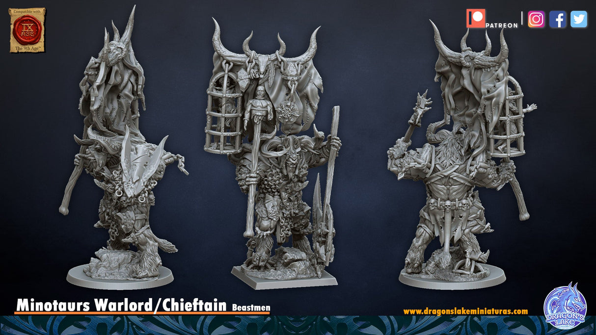 DragonsLake Beast Herds Minotaur Chieftain - BrodaForge