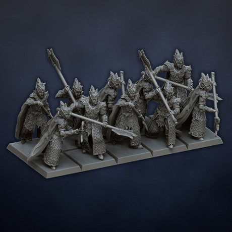 DragonsLake Miniatures Dread Elves Black Guards - BrodaForge