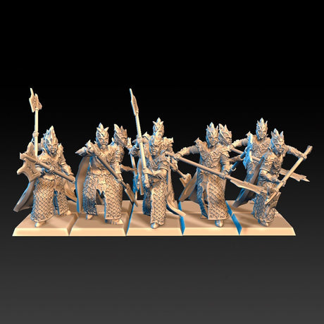 DragonsLake Miniatures Dread Elves Black Guards - BrodaForge