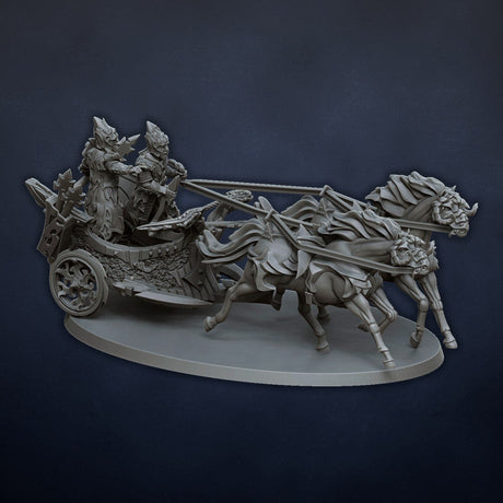 DragonsLake Miniatures Dread Elves Chariot - BrodaForge