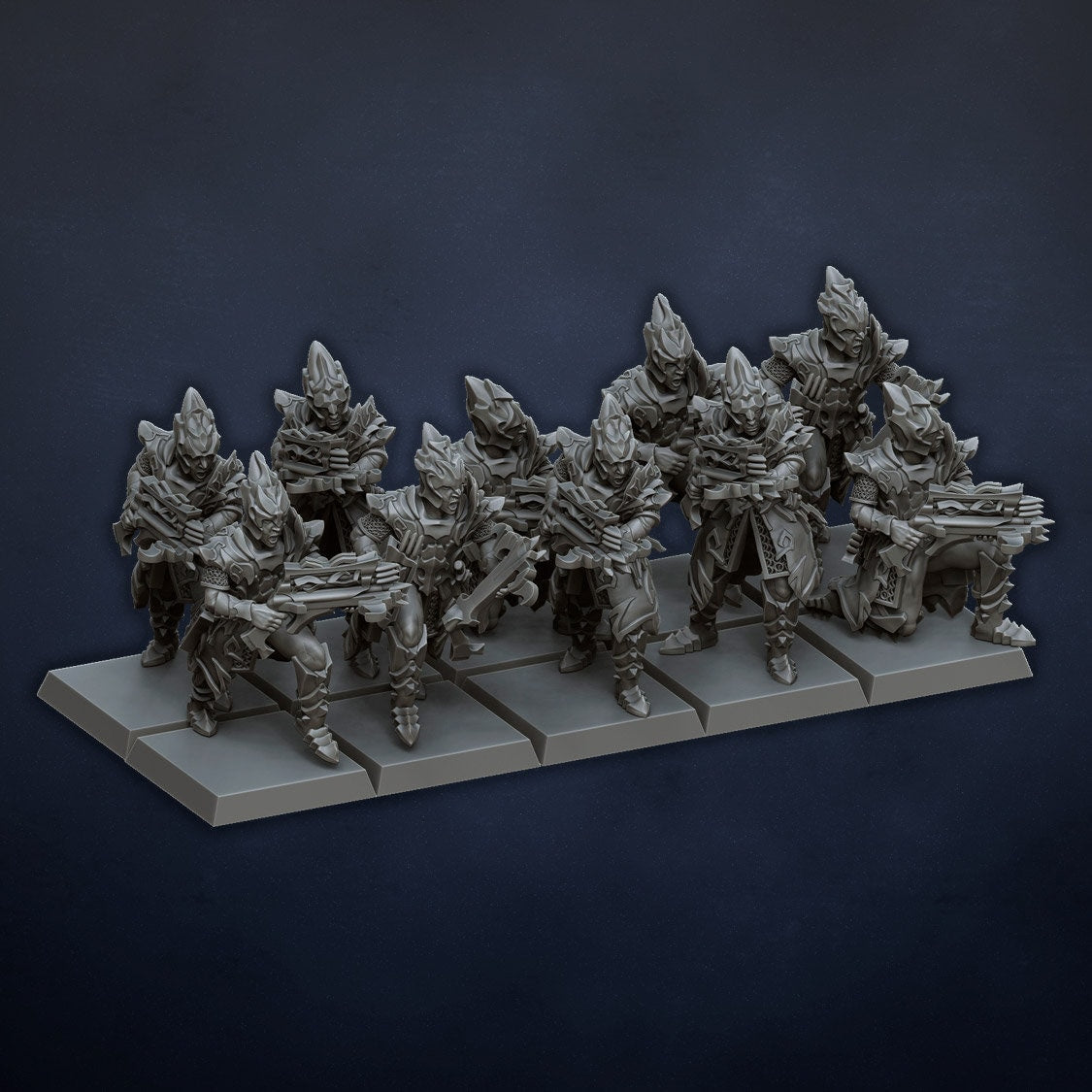 DragonsLake Miniatures Dread Elves Crossbowmen - BrodaForge