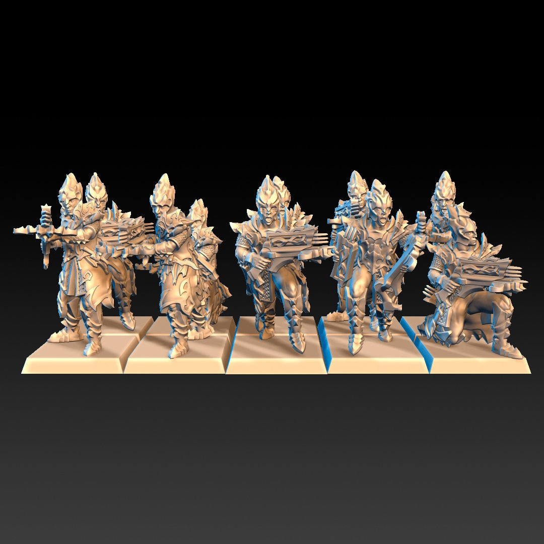 DragonsLake Miniatures Dread Elves Crossbowmen - BrodaForge