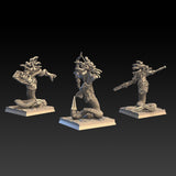 DragonsLake Miniatures Dread Elves Gorgons - BrodaForge