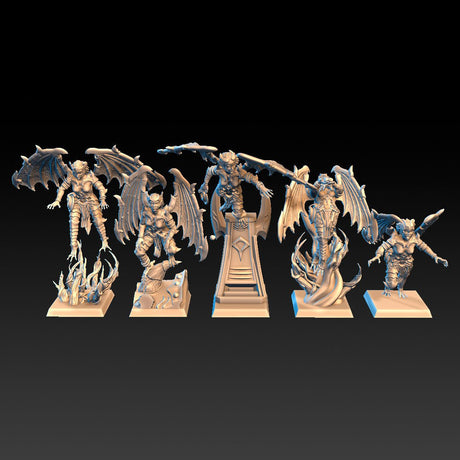 DragonsLake Miniatures Dread Elves Harpies - BrodaForge